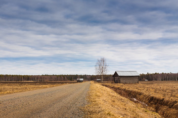 Straight Gravel Road