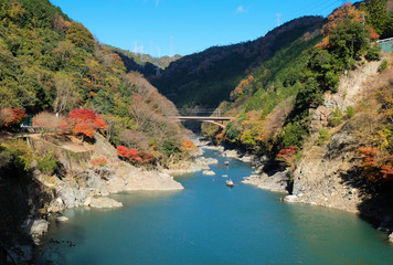 Mount Arashiyama across the River