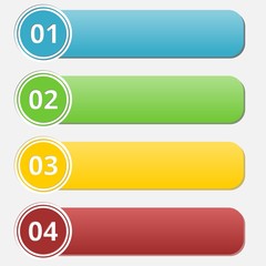 Obraz premium Web buttons,infographic with numbers 