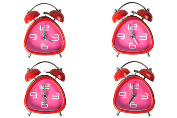 combination of red clock of second quarter