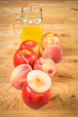 Peachs and apples