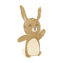 cartoon happy rabbit