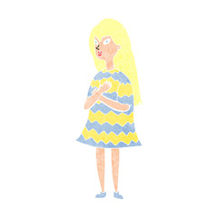 cartoon surprised girl