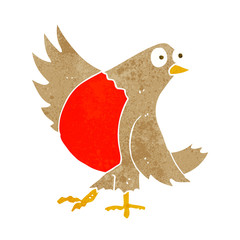 cartoon dancing robin