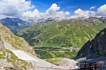 overview of Tonale pass, Italy