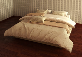 Bed Photorealistic Render