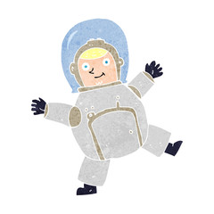 cartoon astronaut