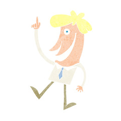 cartoon man with idea