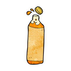 cartoon juice bottle