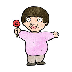 cartoon fat child