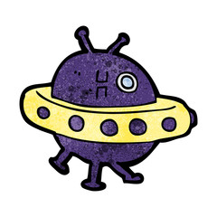 cartoon UFO