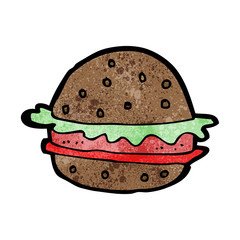 cartoon hamburger