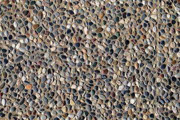 road is lined with fine sea pebbles