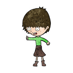 cartoon woman stressing out