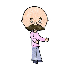 cartoon man with mustache