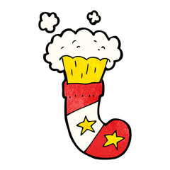 cartoon magic christmas stocking