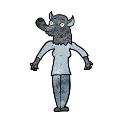 cartoon werewolf woman