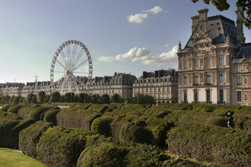 views of the historic center of Paris 
