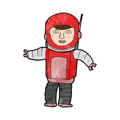 cartoon astronaut