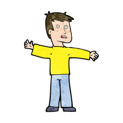 cartoon surprised man
