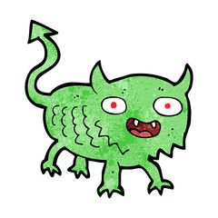 cartoon little demon