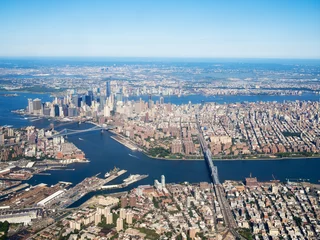 Photo sur Aluminium New York Aerial view of downtown New York