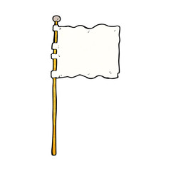 cartoon waving flag
