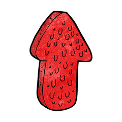 cartoon slimy arrow symbol