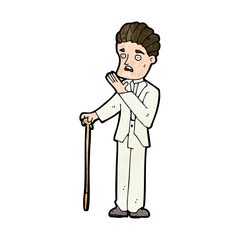 cartoon shocked gentleman