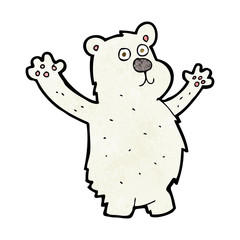 cartoon funny polar bear