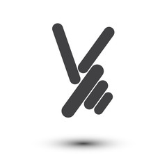 Obraz premium Hand Victory Sign