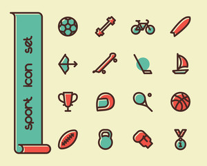 Fat Line Icons