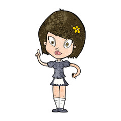 cartoon pretty maid