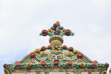 Arch of Wat Pho are architecture style Thai art and ancient remains important of Thailand