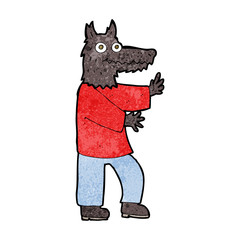 cartoon funny werewolf
