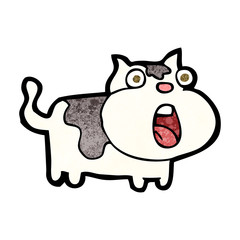 cartoon shocked cat