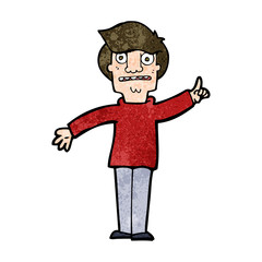 cartoon man asking question