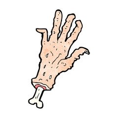 cartoon gross severed hand