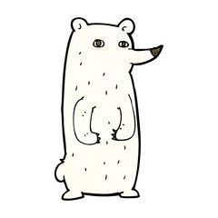 funny cartoon polar bear
