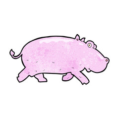 cartoon hippopotamus