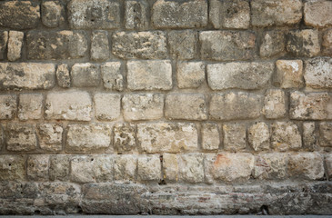 Part of a stone medieval wall, for background or texture.
