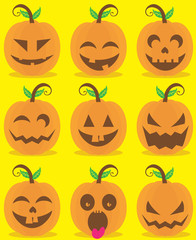 pumpkin head set