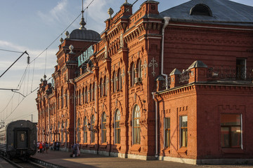 Fototapeta na wymiar Bahnhof in Kasan, Russland
