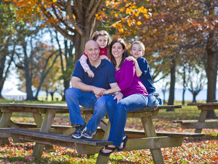 Fototapeta premium Family in fall