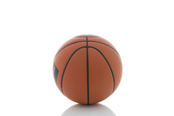 Ball for game in basketball on white background