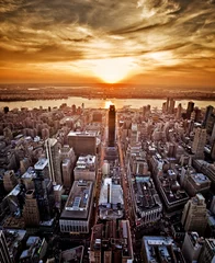 Rolgordijnen New York sunset © Stuart Monk