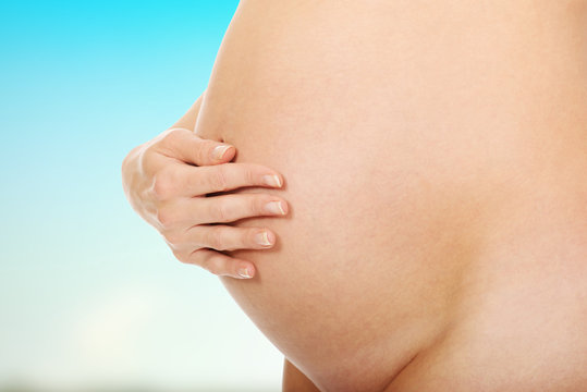 Pregnant woman belly