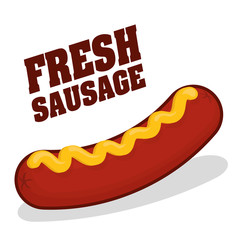 Fresh and delicious sausages bbq designs.