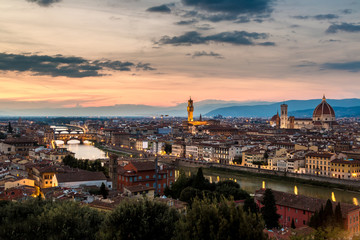 Fototapeta premium Panoramic sunset Florence