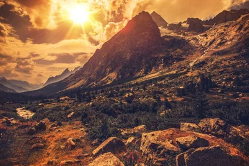 Foto auf Acrylglas Landschaft der italienischen Alpen © Tomasz Zajda